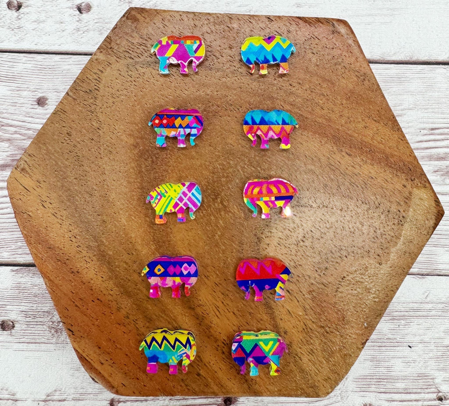 Floral Butterfly Stud Earring Blanks Set of 5 Pair DIY Jewelry Making