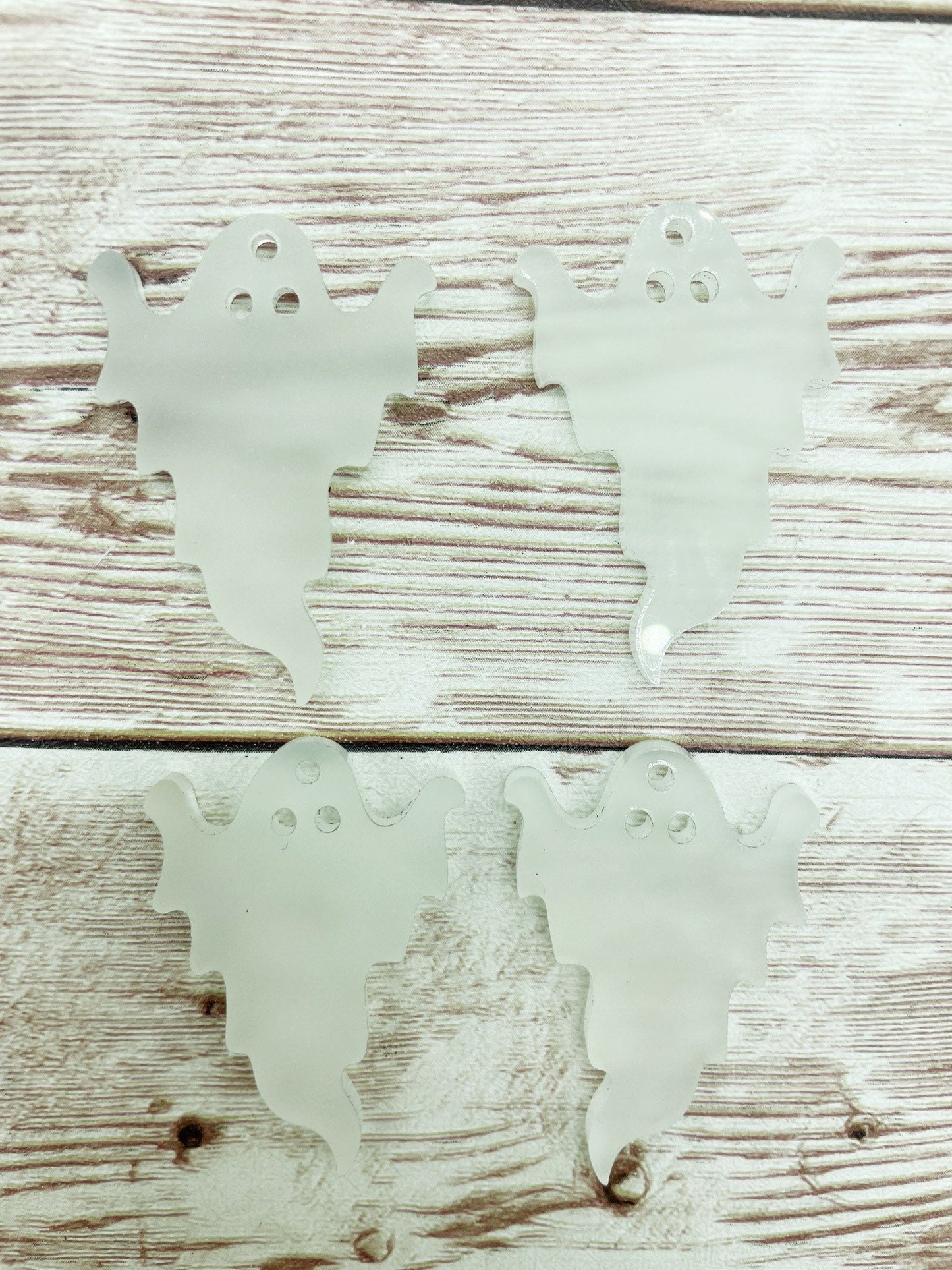 Glow in the Dark Ghost Acrylic Earring Blanks, DIY Jewelry Making
