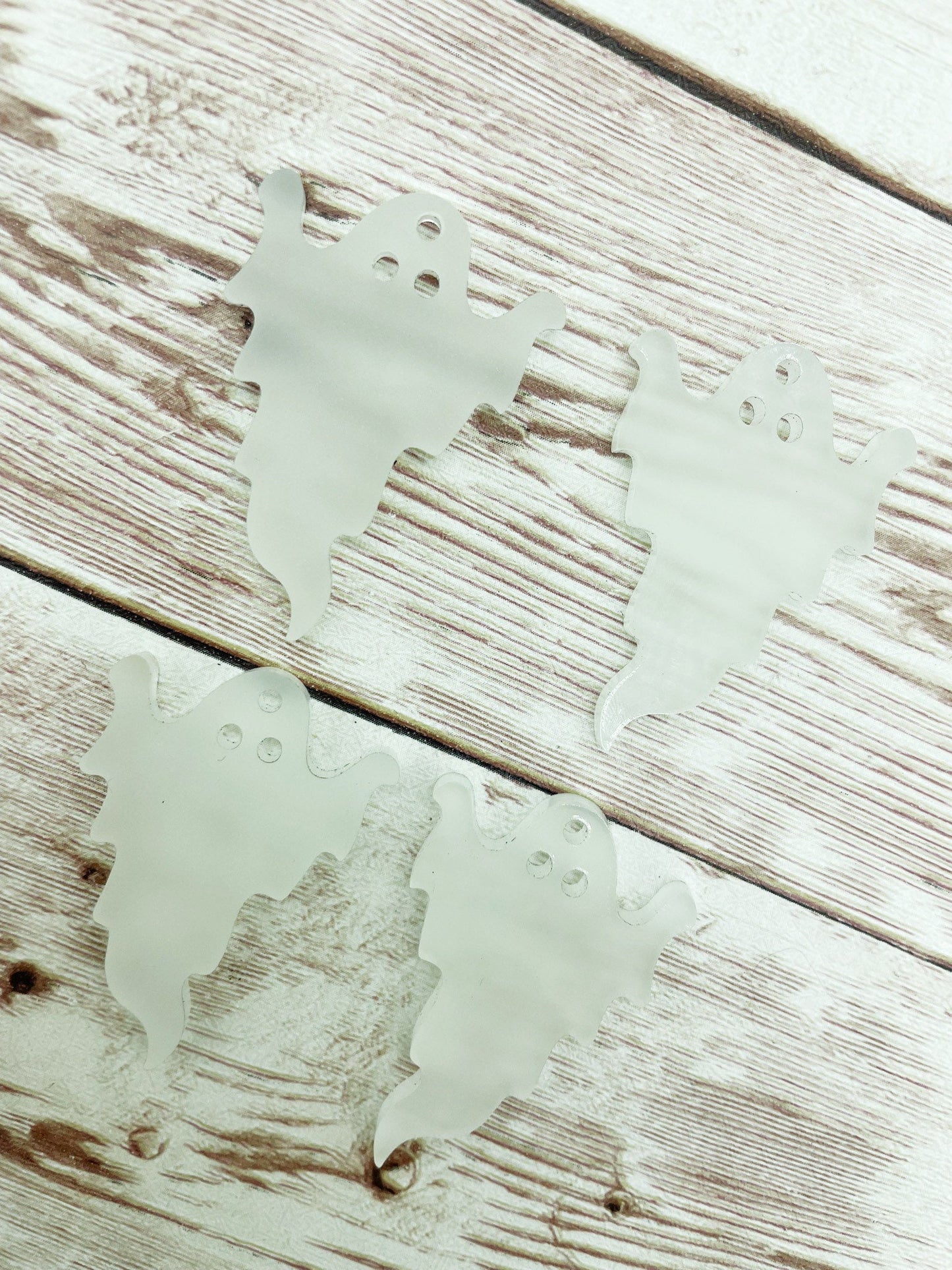 Glow in the Dark Ghost Acrylic Earring Blanks, DIY Jewelry Making