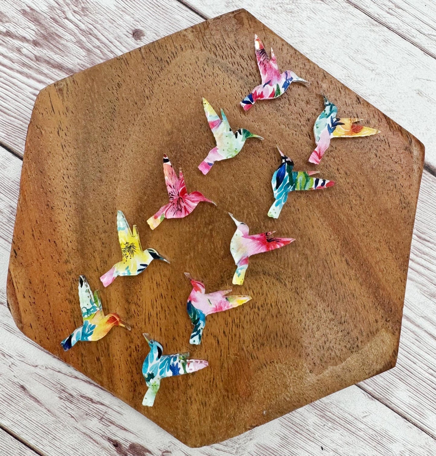 Floral Hummingbird Stud Earring Blanks Set of 5 Pair DIY Jewelry Making