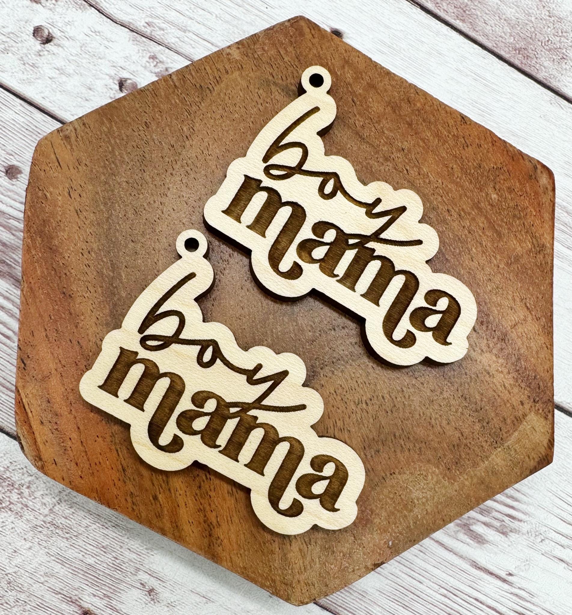 Boy Mama Set of 2 Engraved Keychain Blanks DIY Sports