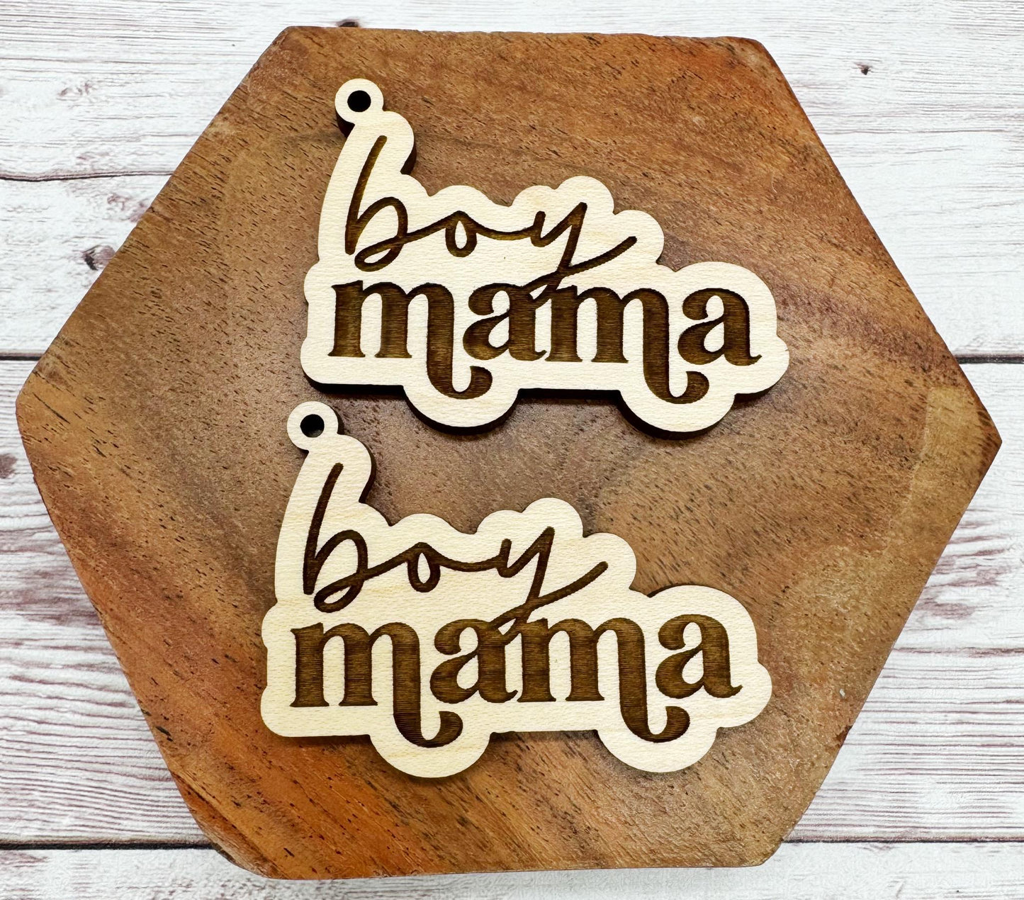 Boy Mama Set of 2 Engraved Keychain Blanks DIY Sports