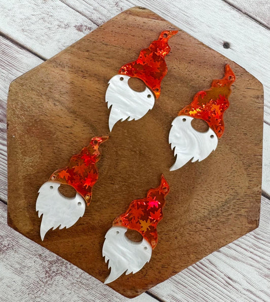 Fall Maple Leaf Acrylic Fall Gnome Earring Blanks, DIY Jewelry Making