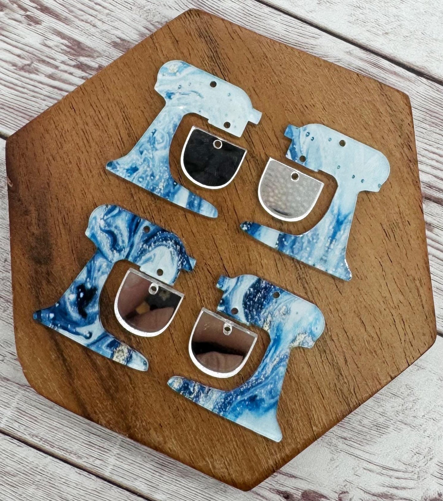 Stand Mixer Acrylic Set Baking Kitchen Earring Blanks, DIY Jewelry Making