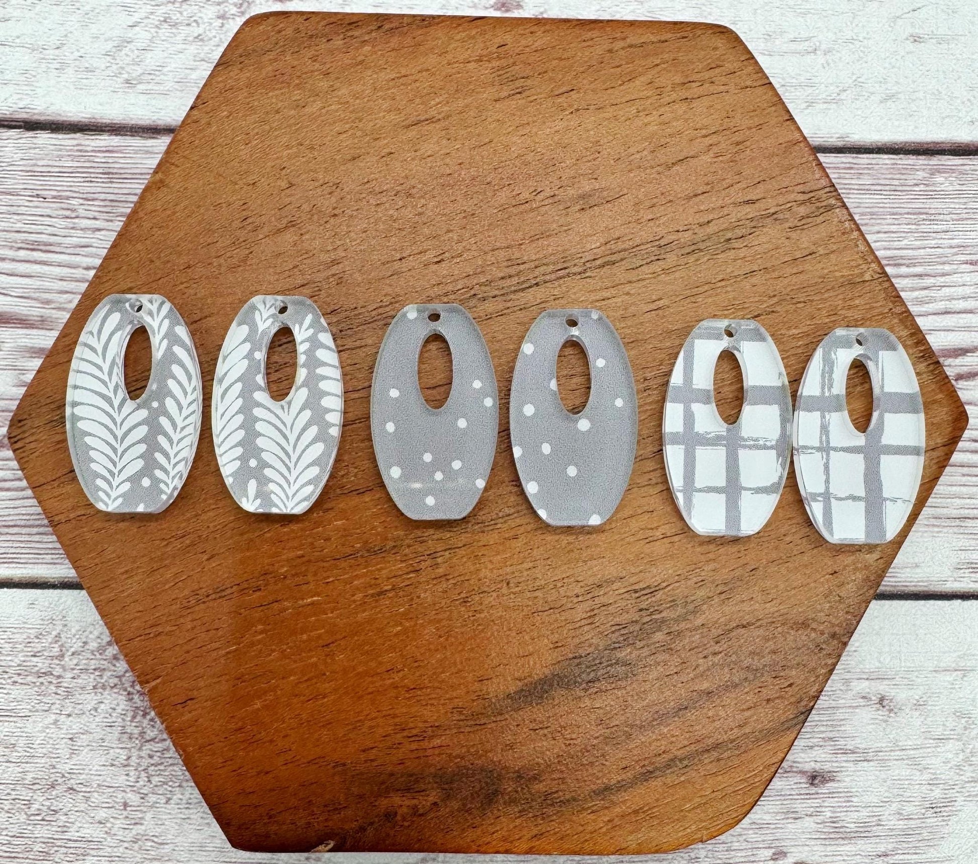 Set of 3 Pair Purple Tone Mini Rounded Rectangle Earring Blanks, DIY Jewelry Making