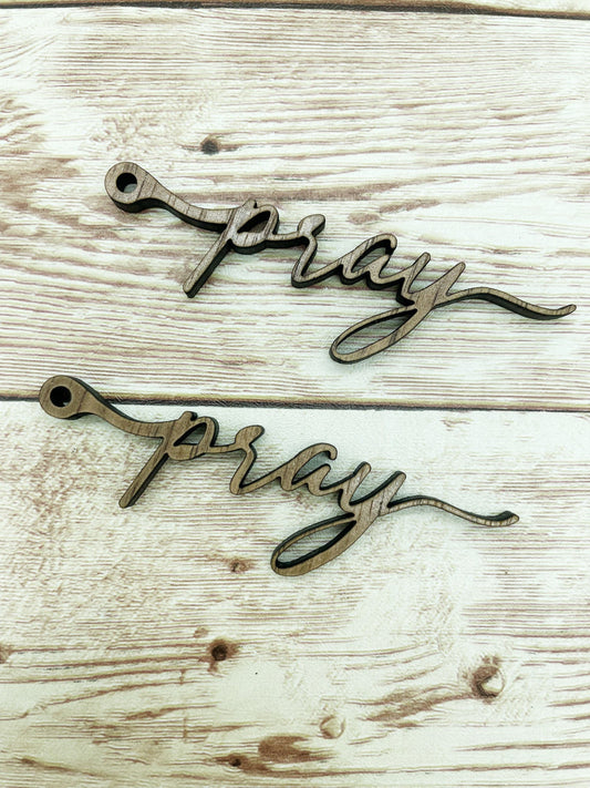 Wood Pray Earring Blanks, Finished Walnut Blank, DIY Jewelry Making