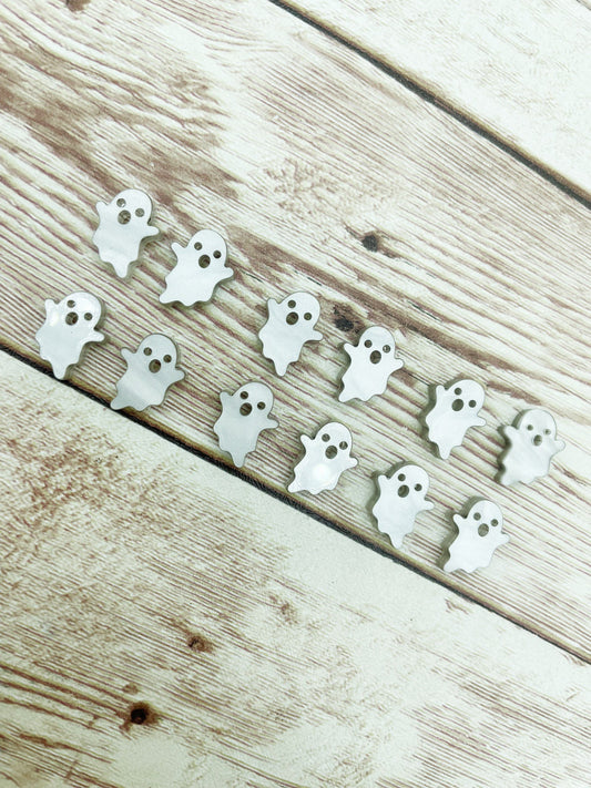 Pearled Acrylic Ghost Stud Earring Blanks Set of 6 Pair DIY Jewelry Making